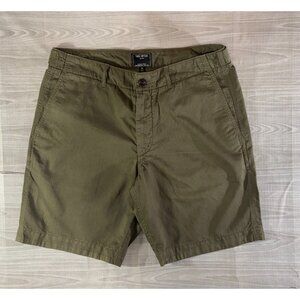 Todd Snyder Twill Linen Blend Shorts size 32 color cypress green NWOT mspr $148